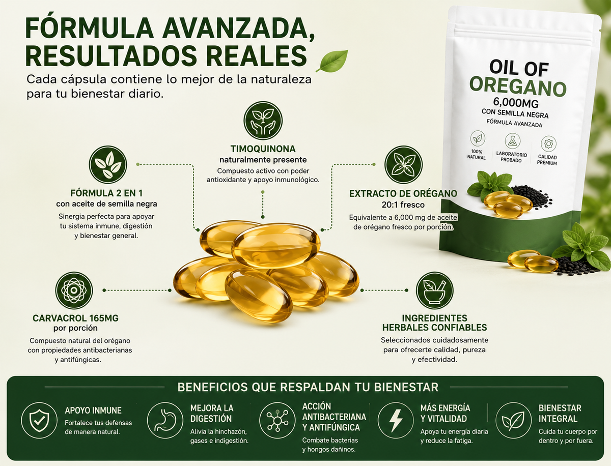 Aceite de orégano| bienestar natural